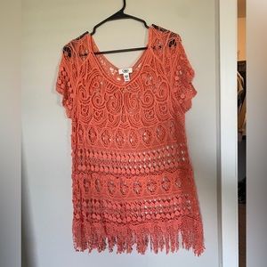 CATO Crochet Top/Swim Coverup